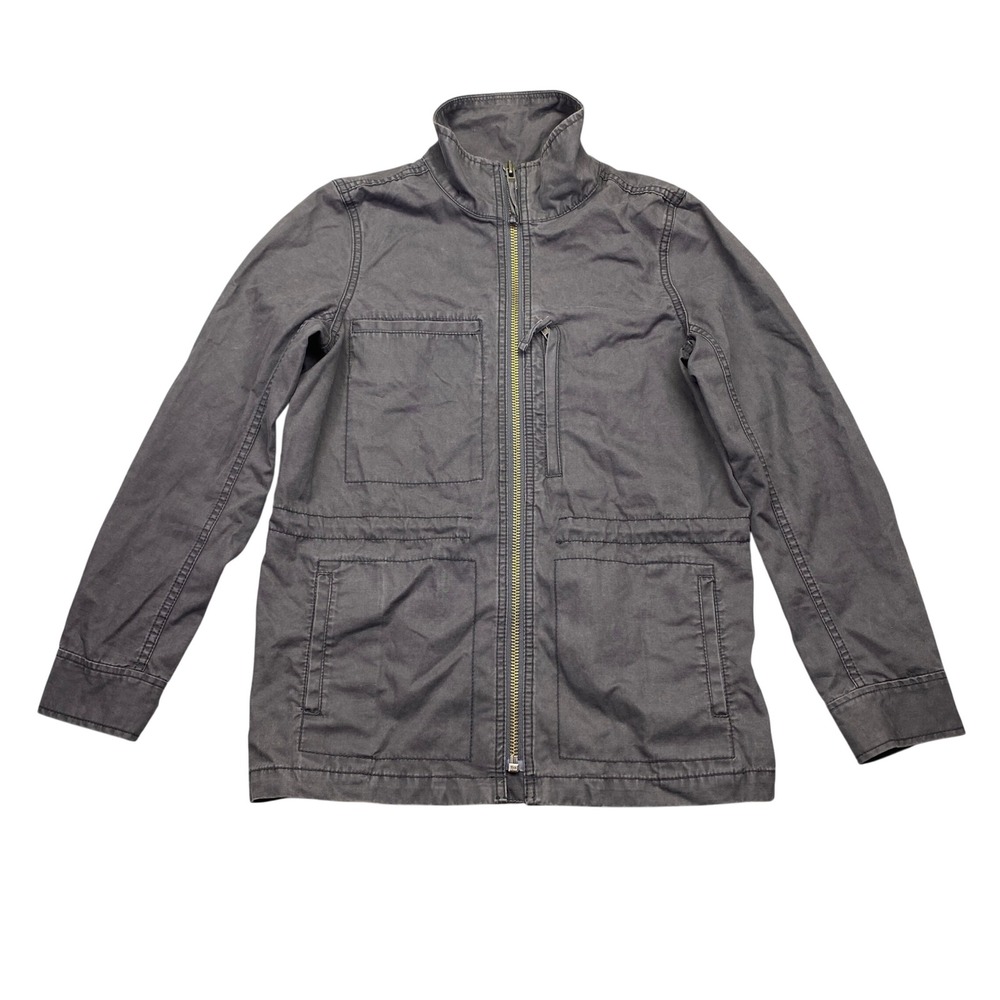 Madewell Fleet Jacket Women Sz‎ M Faded Black Utility Field Coat C3394 Gorpcore